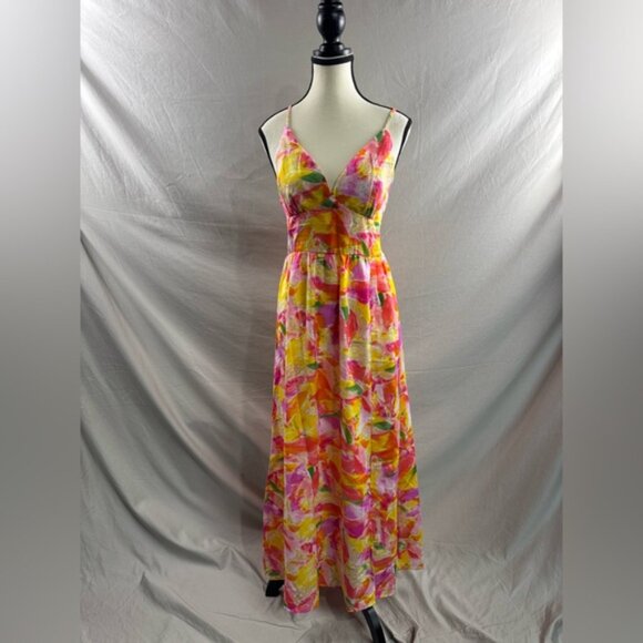 Boho Colourful Print Side Slit Dress - Picture 6 of 9